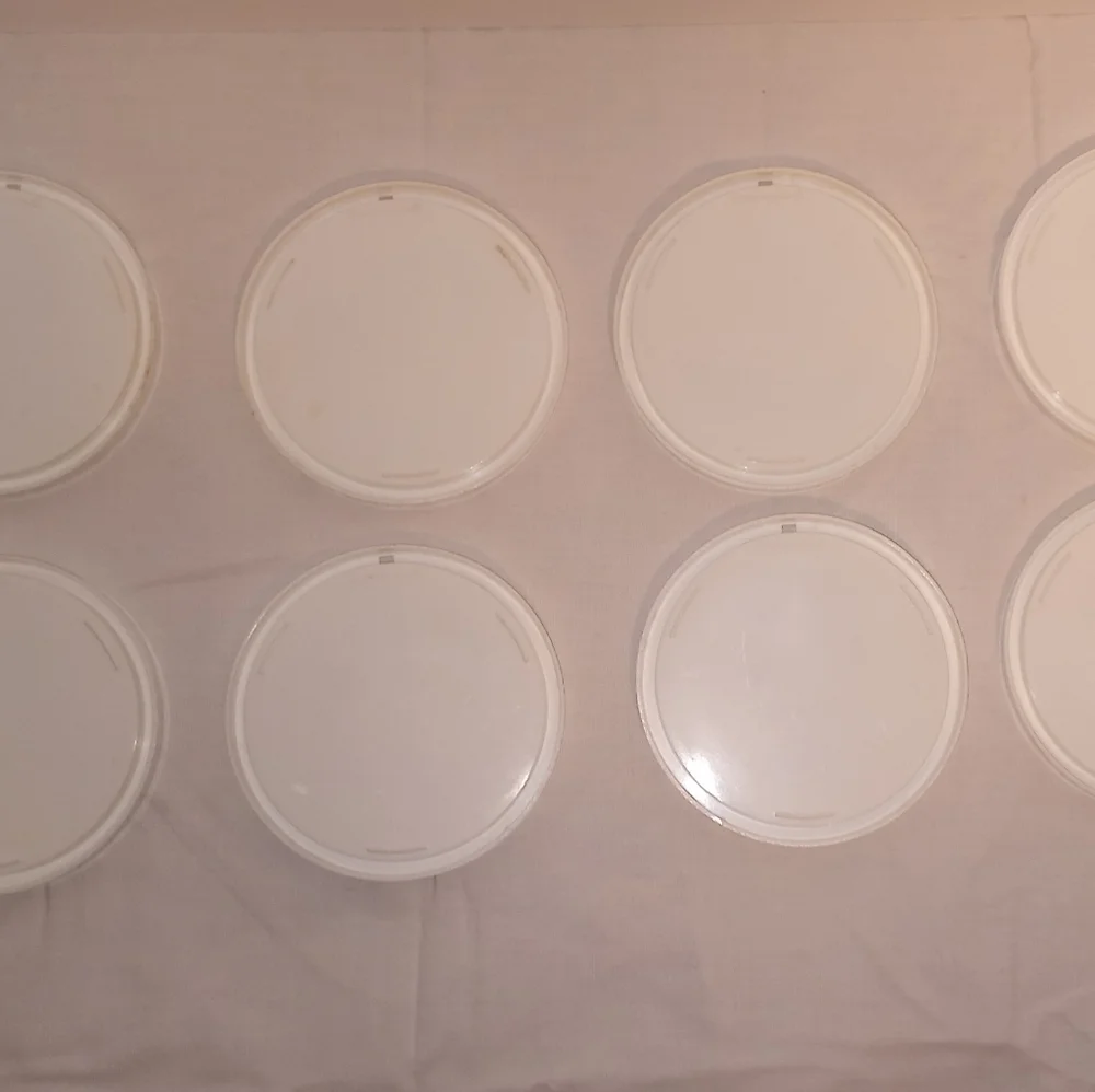 The Giddies 1970's set of 8 Humorous Plastic Novelty Kitchy coasters